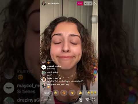 Malu Trevejo flashes on IG live must see😱💯