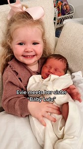 Our sweet Lucy was born Dec 1st 🎀 Evie is the best big sis already, we are so excited for these two to grow up toget #cutebaby #smartbaby #babygirl #👍🥰💑😍 | Birdie Mike