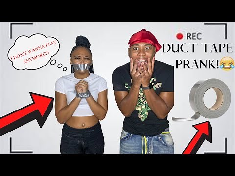 Duct Tape Prank On My Girlfriend!! *MUST WATCH*