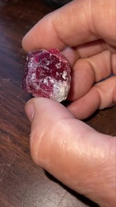 Beautiful Rich Red Spinel from Tanzania on Sale Today! This Spinel weighs 19 grams and is .75” on most sides. This Gemmy Material is selling at $6 a gram. The color on this piece is a deep raspberry. This piece is on sale for $114. The Spinel is associated with the Root Chakra and is said to encourage passion, devotion and longevity. This material is brought to us by Papajohn of JP International Rough Mining This material is available thru Gallery TCR only until Friday September 29th. Sold but w