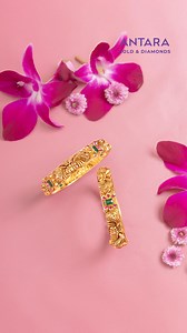 Dazzle your wrist with the brilliance of Emerald and Ruby gemstones. A perfect complement to all your occasions. . . . #antara #antarajewellery #bridaljewellery #goldkada #rubykada #emeraldkada [ Antara Jewellery, Trendy Bridal Jewellery Store in Mumbai, Gold Kada ] | Antara Jewellery