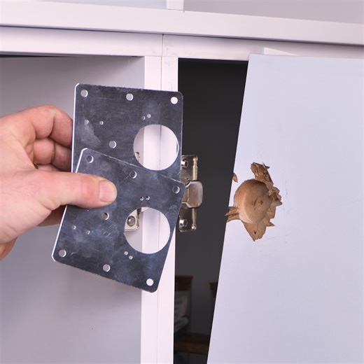 Simple hinge fix for perfect cabinets | Creative Corner | Facebook