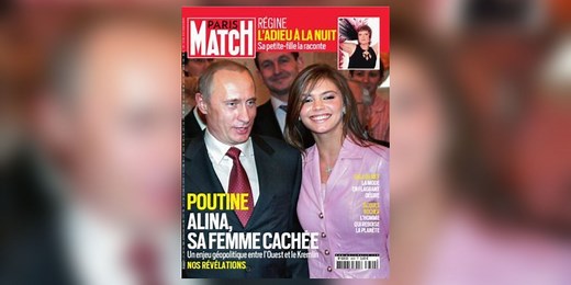 Alina Kabaeva, la «femme cachée» de Vladimir Poutine en Une de «Paris Match»