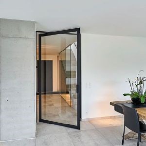 [Hot Item] Cheap Price Supermarket Shop Double Glass Entry Aluminum Commercial Store Swing Door for Sale