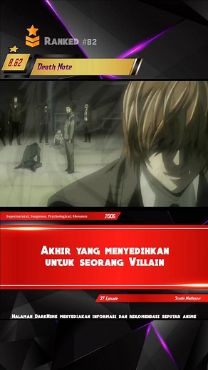 episode terakhir death note #anime #deathnote #kira #near #L | DarkNime