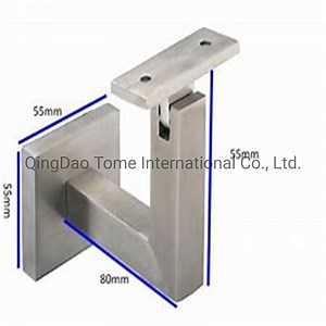[Hot Item] Handrail Square Tube Baluster Glass Railing Stainless Steel Tube Bracket