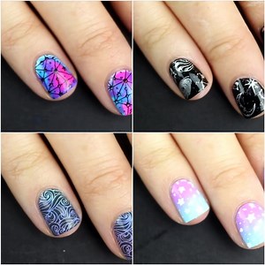 35K views · 1.8K reactions | Dive into the galactic beauty through these nail designs ✨ | MetDaan Nails | Facebook