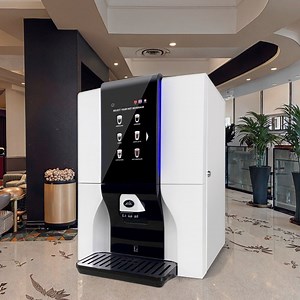 [Hot Item] Moveable Freshly Grinding Indoor Desktop Touch Screen Coffee Maker Machine