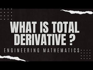 How to find total derivative of given function?|Total differentiation#totalderivatives