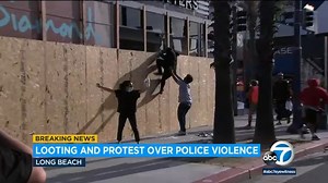 Looters break into stores in San Bernardino, set dumpster fires