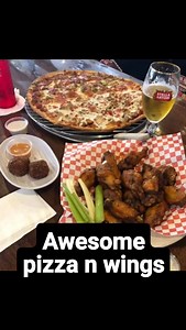 Pizza and Wings! A customer favorite at Racks Billiards Sports Bar and Grill. Scratch kitchen. Dine-in Takeout. Racksbilliards.com | Racks Billiards and Sports Bar