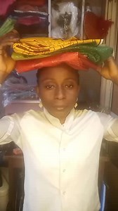 simple head wrap gele tutorial for beginners | Gold bridal