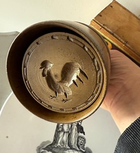 Antique Treen Butter Stamp: Large Cockerel Dairy Mould - Etsy UK