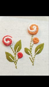 18K views · 259 reactions | Beautiful spiral flower  design Hand embroidery 瑱 tutorial for beginners #beautiful #embroideryart #reels #embroiderydesigns #simple | Trisha Art | Facebook