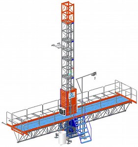 [Hot Item] Hotsale Motorized Scaffold Work Platforms Mast Scaffold Systems