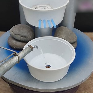 34K views · 289 reactions | Beautiful PVC Pipe Fountain with Cascading Water from Plastic Containers ✨ #diy #fountain #simplefountainidea | RusticKraft | Facebook