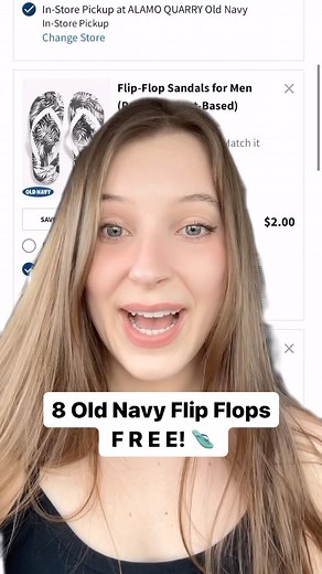 AMAZING Flip Flop deal at Old Navy good now thru 6/21! 🩴☀️ #oldnavy #clothing #style #summer #oldnavystyle #gap #bananarepublic #free #freebie #coupon #couponing #deal #couponcode | kaylakoupons