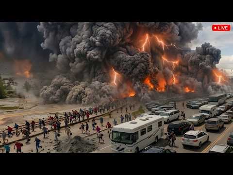 Massive Eruption at Yellowstone: Tourists terrified when Steamboat Geyser erupted, splitting ground