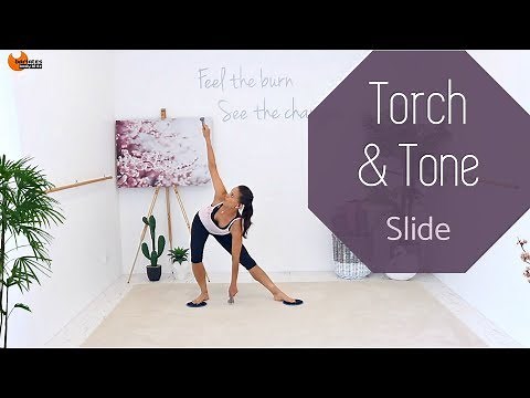 Gliding Disc Workout Slider Workout - BARLATES BODY BLITZ Torch and Tone SLIDE