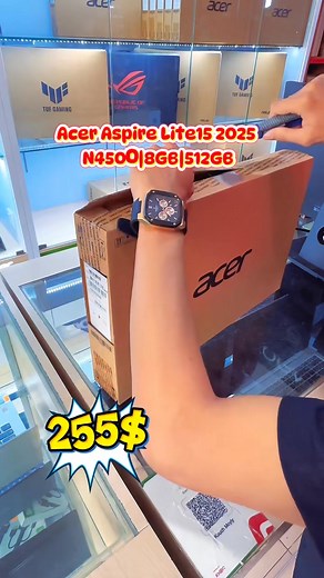 អរគុណម៉ូយកាត់ព្រឹក😍♥️🎉 Acer Aspire Lite15 2025 CPU CeleronN4500/8GB/512GB/255$ ធានា2ឆ្នាំពីក្រុមហ៊ុនAcer មានការដូជូនម៉ូយ7មុខ កម្មវិធីមួយចប់ជូនម៉ូយ🎉🙏 Tel:010646975/017312202/010652774/0888539644 *ចុចទីនេះ https://maps.app.goo.gl/rzkUAW1PD1vzYGrJ9 ដើម្បីស្វែងរកទីតាំង Telegram: https://t.me/LylycomputerService | LyLy Computer លីលី កុំព្យូទ័រ