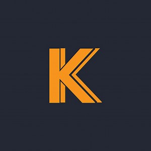 Initial Letter K Logo with Creative Modern Business Typography Vector...