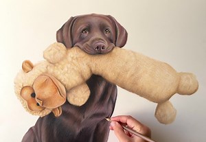 I love a Labrador 🤎 | Jess Fox Artist