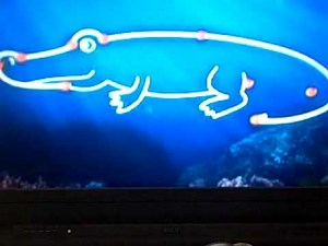 Scuba dots alligator