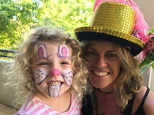 How to face paint a bunny rabbit!