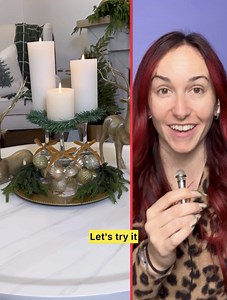 DIY Dollar Tree Christmas Candle Holder Attempting to recreate a DIY Christmas candle holder with supplies from the dollar tree This original video was produced by Network Media and Colleen Finazzo. | Colleen F Show