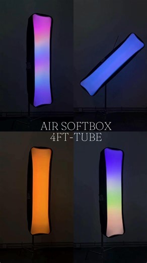 Transform Hard Light into Cinematic Depth! 🎬​ Introducing the ​Air Softbox 4ft-Tube​ – the ultimate diffusion powerhouse for tube lights! ​Why Filmmakers Love It:​​ ✨ ​Harsh Linear Beams → Soft, Dimensional Illumination​ Redefine your lighting narrative: turn sharp tube-light streaks into beautifully layered, depth-rich glow – perfect for sculpting subjects with studio-grade subtlety. ​Key Features:​​ ✅ ​Cinematic-Grade Diffusion​ Engineered to soften 4ft tube lights (like RGBWW/LED models ) wh