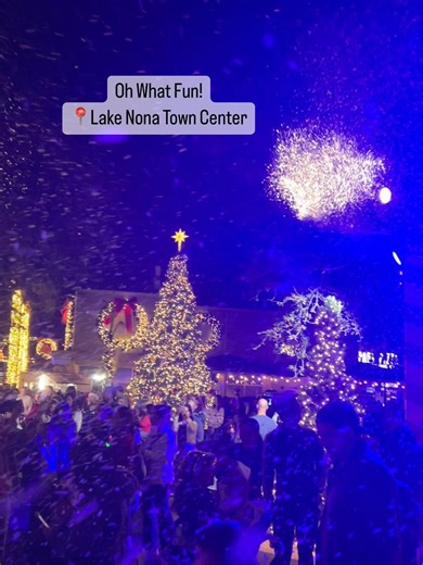 It is snowing in Lake Nona Town Center! #ohwhatfun | Positively Osceola