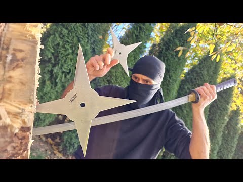 5 WAYS to Throw NINJA Star (Shuriken Tutorial)