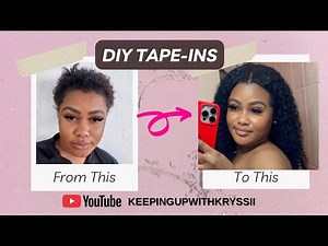 DIY Clip-In Extensions at Home | Step-by-Step Tutorial for Beginners On Short Natural Hair