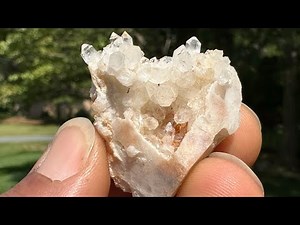 Found Unbelievable Crystals While Digging at Diamond Hill Mine South Carolina #crystals #geology