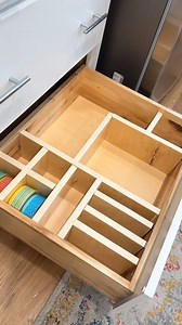 I wanted to make drawer organizers with all of the scrap wood I had for a while so it was nice to finally get this checked off my list! More details on my site! #diy #diyprojects #scrapwoodprojects #womenwhodiy #woodworking #womenwhowoodwork #drawerorganizers #organization #kitchenorganization #organizationhacks #organizationtips | Breezing Through