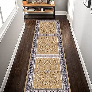 Washable Runner Rug Runners for Hallways Non Slip 3'x5' Boho Vintage Floor Rug Carpet Runners for Entryway Kitchen Laundry Room Bedside Rug - Style 2