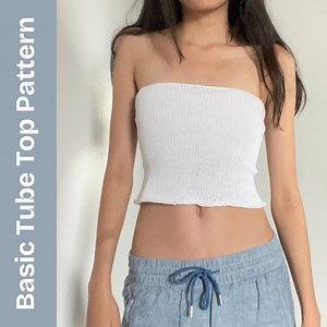 KNITTING PATTERN: Basic Tube Top Beginner Friendly Made to Measure Customizable Swim and Beach Cover up Digital Download Printable PDF - Etsy Canada