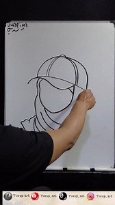 117K views · 572 reactions | easy drawing a woman wearing a hijab Happy try #easydrawing #howtodraw #howto | Yusep Art | Facebook
