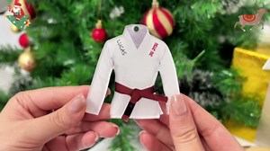MoonArt Personalized Jiu Jitsu Ornament Brazilian Jiu Jitsu Gift Hanging for Men Jiu Jitsu Custom Name Wood Jiu Jitsu Christmas Ornament for Xmas 2022 Gift for Sensei Instructor Wood Ornaments (JJ1)