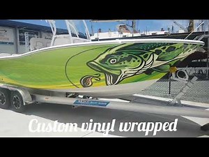 VINYL BOAT WRAP ON A SEA FOX / BEFORE & AFTER