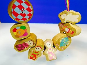 IN THE NIGHT GARDEN Rare Wooden Beads Counting!