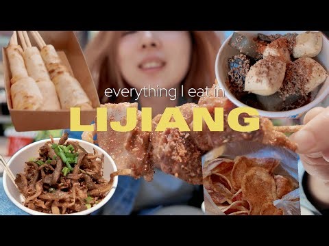 🍜Lijiang STREET FOOD TOUR: Chickpea Jelly, Blood Sausage & Cheese-like Milk Fans! | Yunnan, China