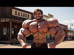 Massive Cowboy Extreme Muscle Transformation | AI Muscle Morph