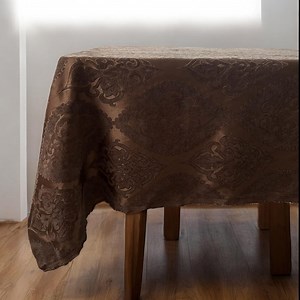 Chenille Velvet Tablecloth, Custom Size Tablecloth, Large Tablecloth, Round Tablecloth, Elegant Handmade Tablecloth, 10 Different Colors - Etsy