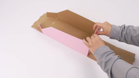 FORBFAN Cardboard Storage Bins, 30-Pack 8x12x4 1/2 Inch Open Top Corrugated Parts Bins, Pink Cardboard Organizer Boxes for Pantry, Shelves, Warehouse, Garage, Office, Shop