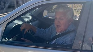 Jay Leno Cruising in Vintage Bentley and Back Onstage at Comedy Club