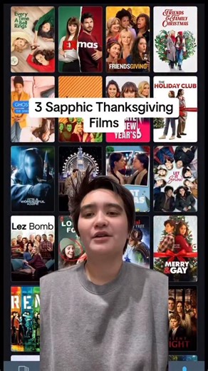 Aria Velz - Critical Lesbian on Instagram: "Thanksgiving is an underutilized holiday for holiday movies, including ones featuring queer women, but here are the few and proud with the most prominent sapphic characters. #lesbian #wlwfilm #lgbt #sapphic #holidaymovie"