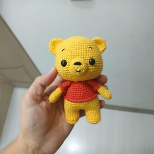 Handmade Amigurumi Winnie the Pooh Teddy Bear Doll – Crochet Bear Toy – 14 Cm Cute Bear Plush – Gift for Kids & Collectors - Etsy Canada