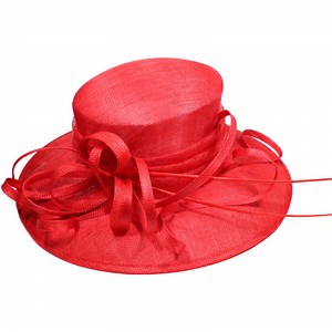 [Hot Item] Abpf Wide Brim Sinamay Fabric Derby Church Party Bucket Bowler Hats