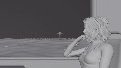 Question: Any suggestion on how to simulate the hair? if I turn on cloth simulation, it would fly like there is 100 miles/h wind